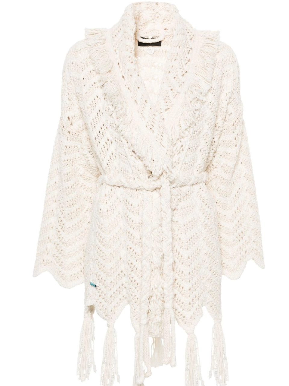 Cheap cardigan fringed chevron-knit Alanui Women 0407